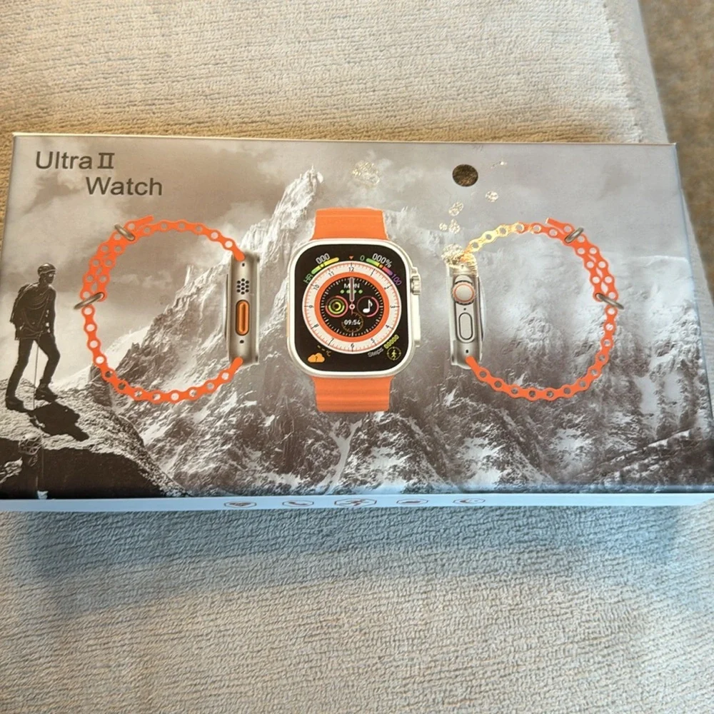 Ultra II Smart Watch Black IOS & Android Capable with Wireless Charging …